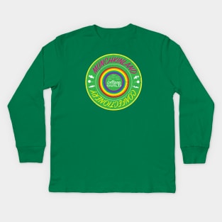 Munchkinland Confectionery Logo (Vintage look) Kids Long Sleeve T-Shirt